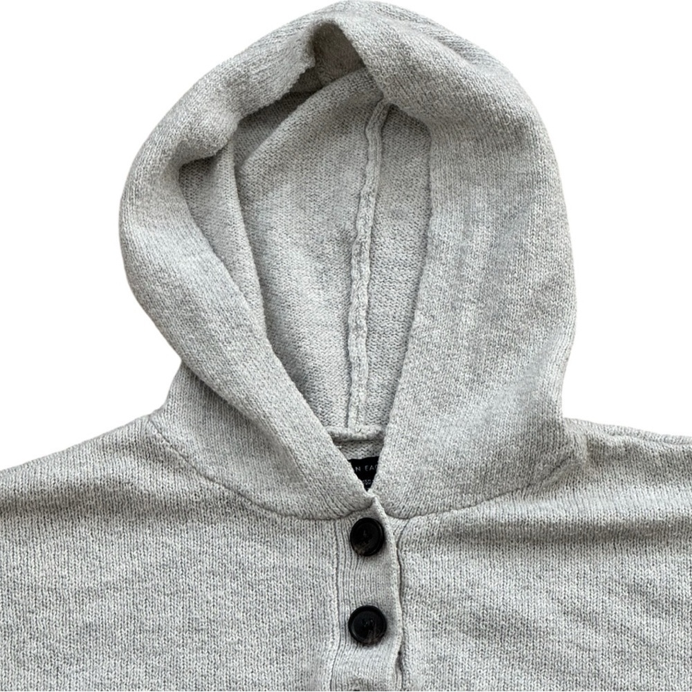 American Eagle Outfitters Pullover Knitted Sweater Gray White size XSmall - Picture 4 of 9
